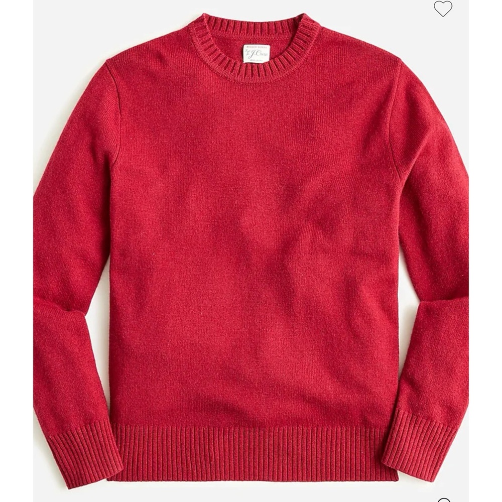 NWT J.Crew Wool Blend Rugged Merino Crewneck Sweater